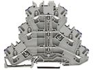 Dreistockklemme WAGO TOPJOB-S 2.5mm² L grau WAGO