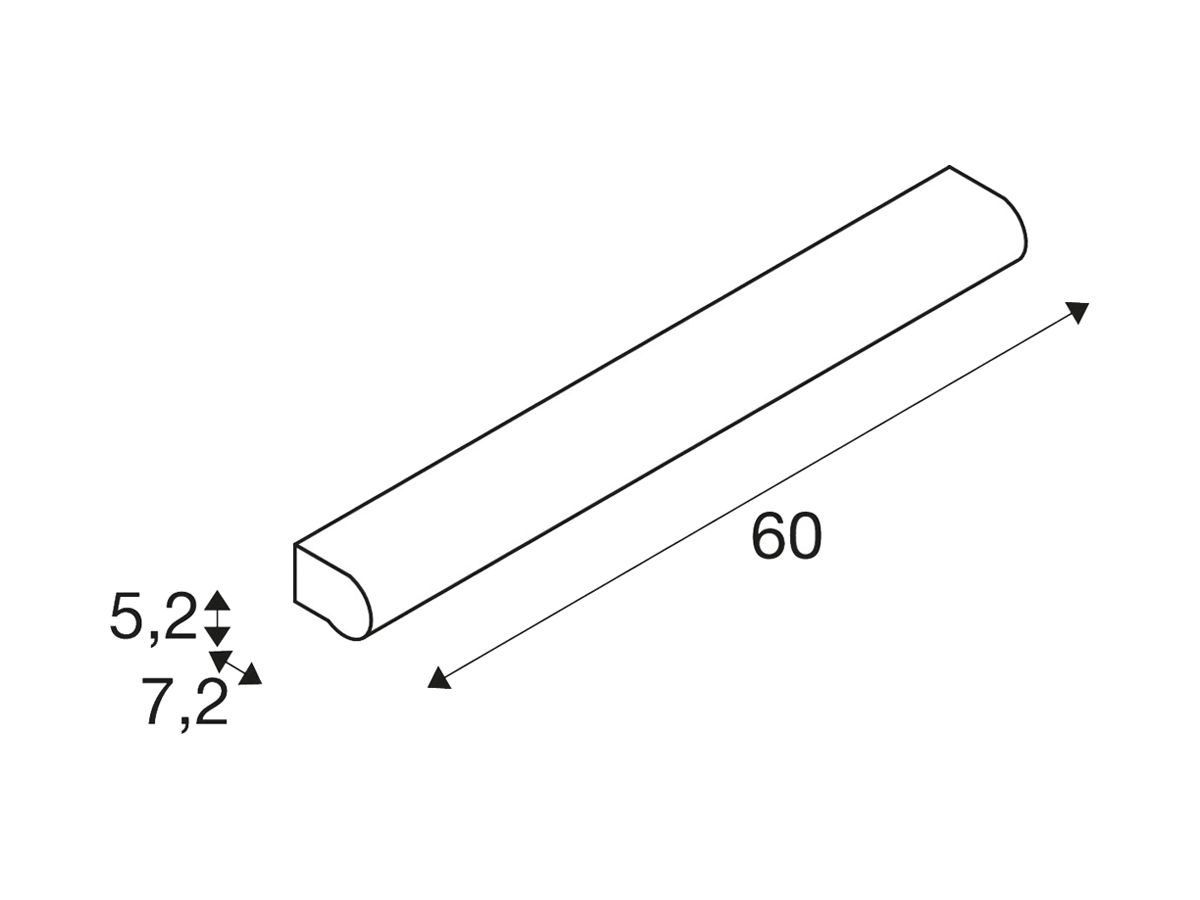 LED-Wandleuchte SLV MARYLIN WL 15W 1200lm 3000K IP44 600mm chrom