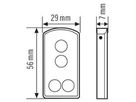 Fernbedienung ESYLUX Mobil-RCi-M, silber