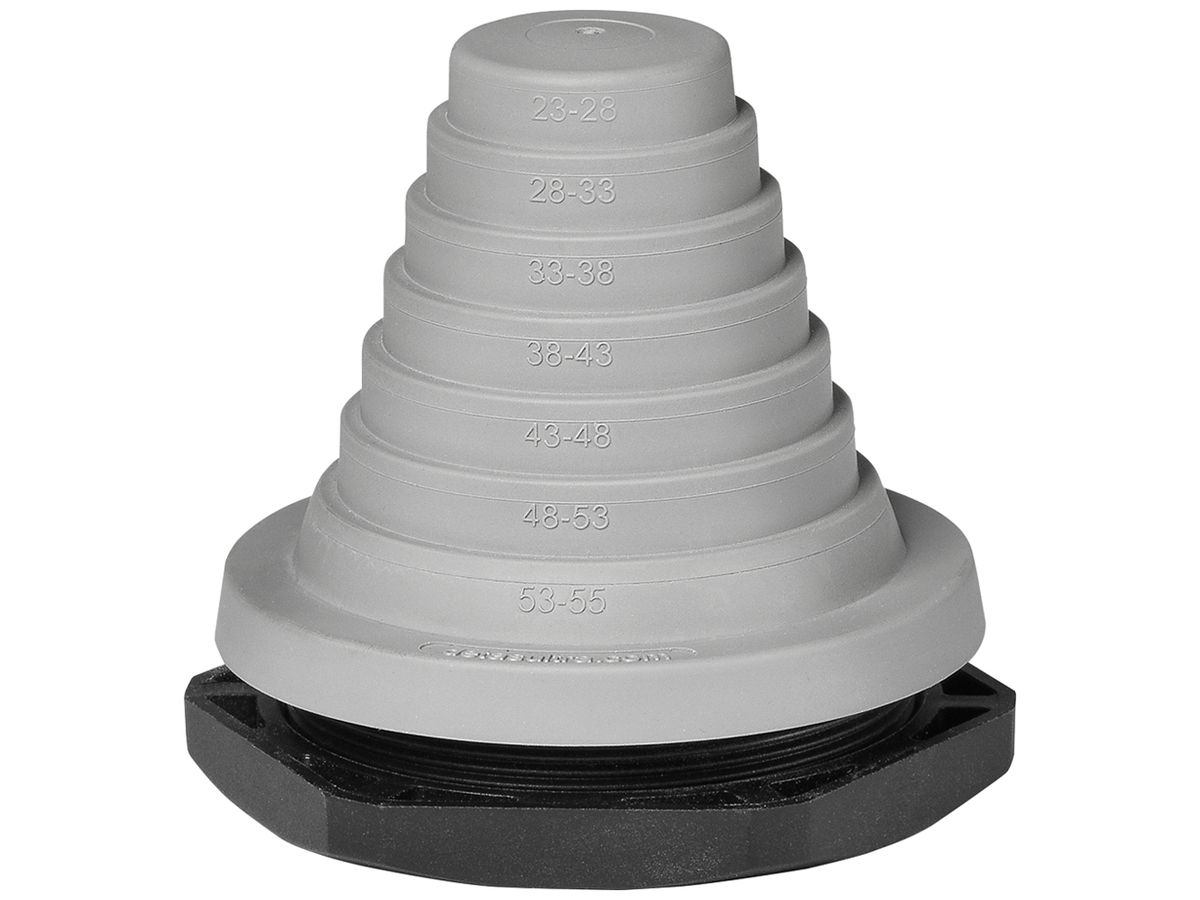 Kabeleinführungstülle Schurter HAK-Z-ST55-SE 83×83×1mm Gummi Membran