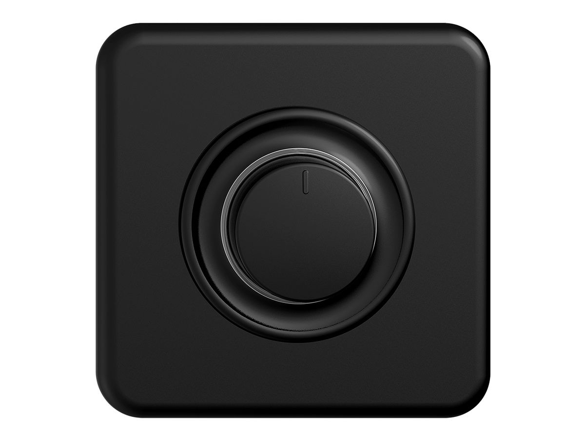 UP-Drehdimmer STANDARDdue 20…600W universal schwarz, beleuchtbar LED weiss