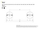 Wandhalter SLV für NV-Seilsystem, 100mm 2 Stück chrom