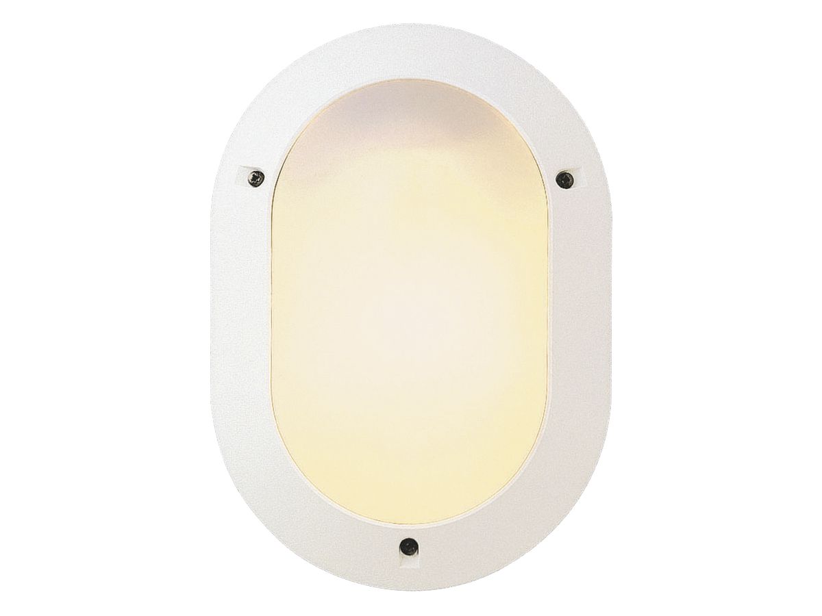 Wandleuchte Legrand Chartres Oval E27 53W IP54 321×225×95mm weiss