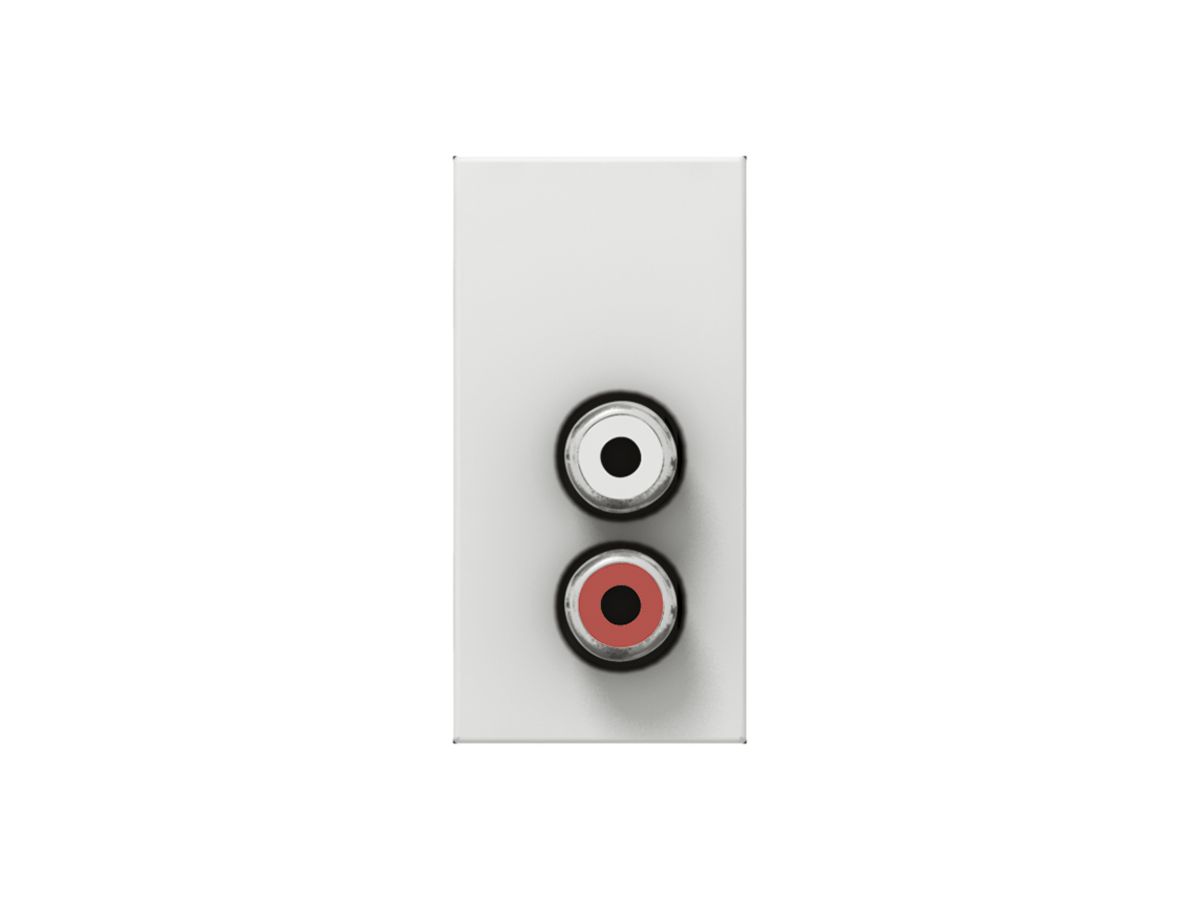 EB-RCA-Audio-Stereo-Dose MOS weiss 1 Modul