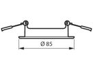 Einbaurahmen Philips RS155Z FIX Aluminium Ø85×29mm weiss