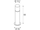 Pollerleuchte SLV ROX ACRYL 60 POLE 20W, E27, IP65, Edelstahl 304, 600mm