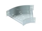 Bogen BET RB 45° 110×400mm Stahl bandverzinkt