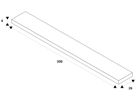 Abdeckung SLV 48V TRACK Kunststoff 2000×26×6mm schwarz