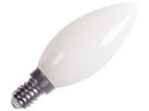 LED-Lampe SLV C35 E14 4.2W 350lm 2700K opal DIM