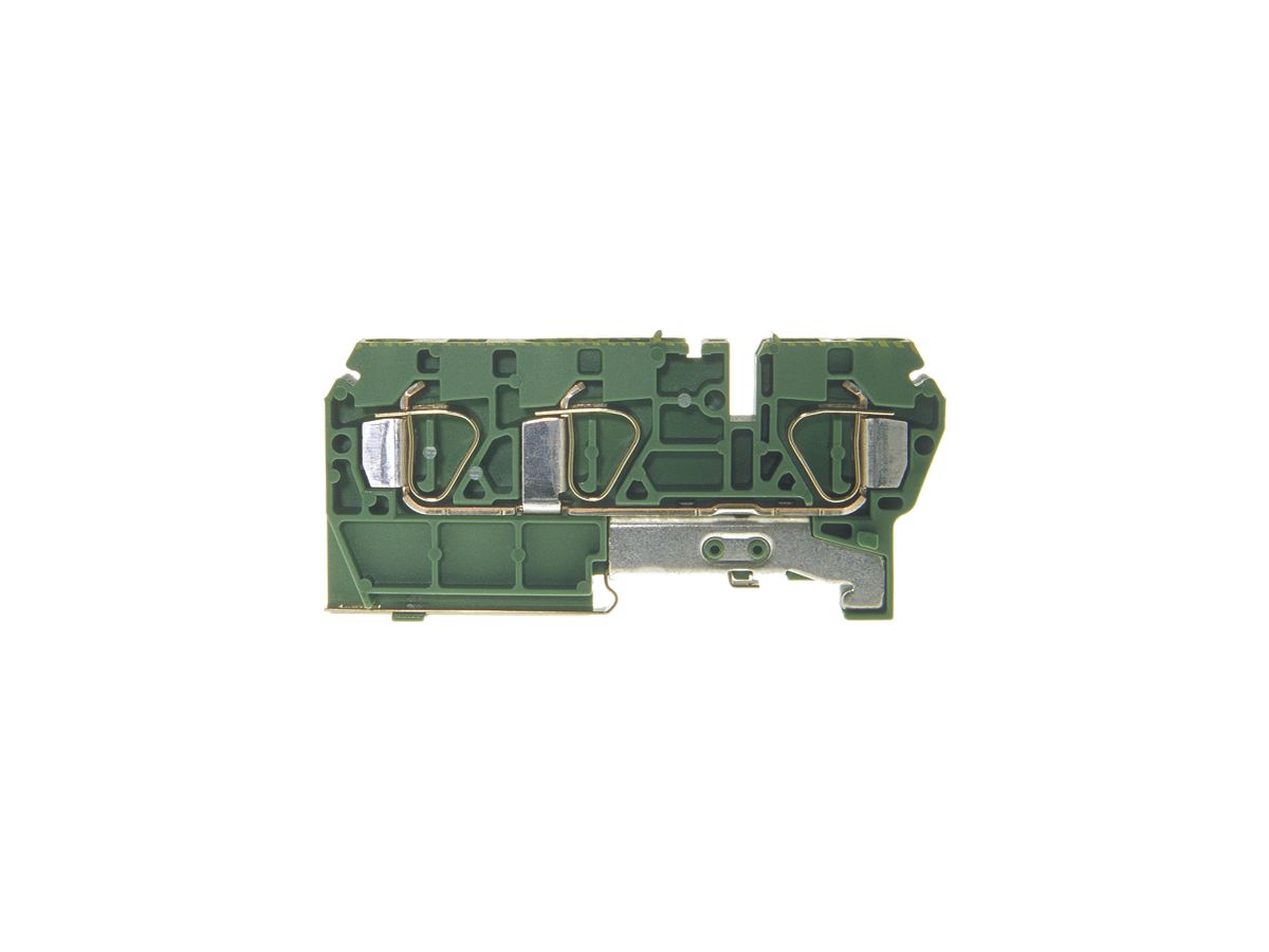 Schutzleiter-Reihenklemme Woertz Ex 2.5…6mm² Federzuganschl.3×1 TH35 grün/gelb