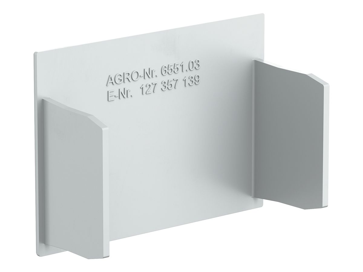 Abschlussplatte AGRO zu Installationskanal 6551 grau