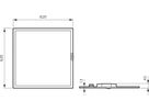 EB-LED-Deckenleuchte SlimBlend RC332V 31.5W 4200lm 3000K DALI 620×620mm weiss
