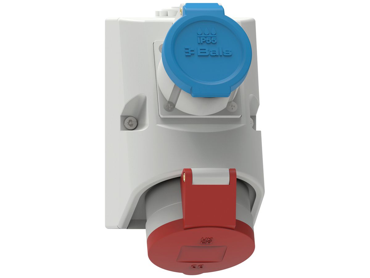 AP-Steckdose CEE Bals 1×32A 5p 400V 1×T23 IP44