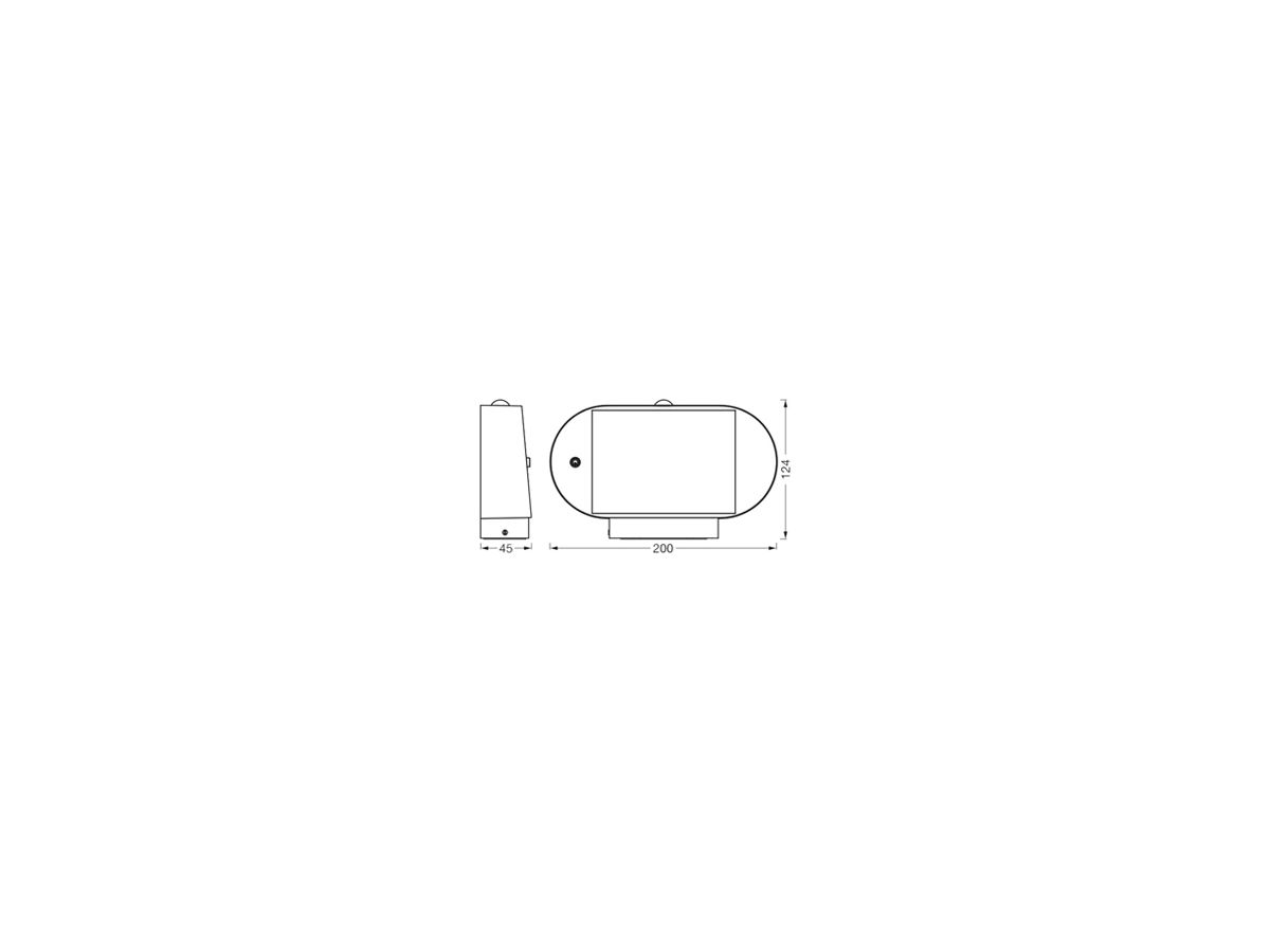 LED-Wandleuchte LEDVANCE ENDURA Solar PIR SEN 4W 380lm 3000K IP44 schwarz