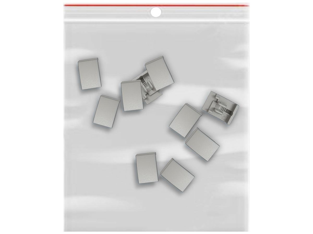 Seitenbaustein EDIZIO.liv SNAPFIX® f.KNX UNI&zeptrion 10 Stück ohne LED hgu