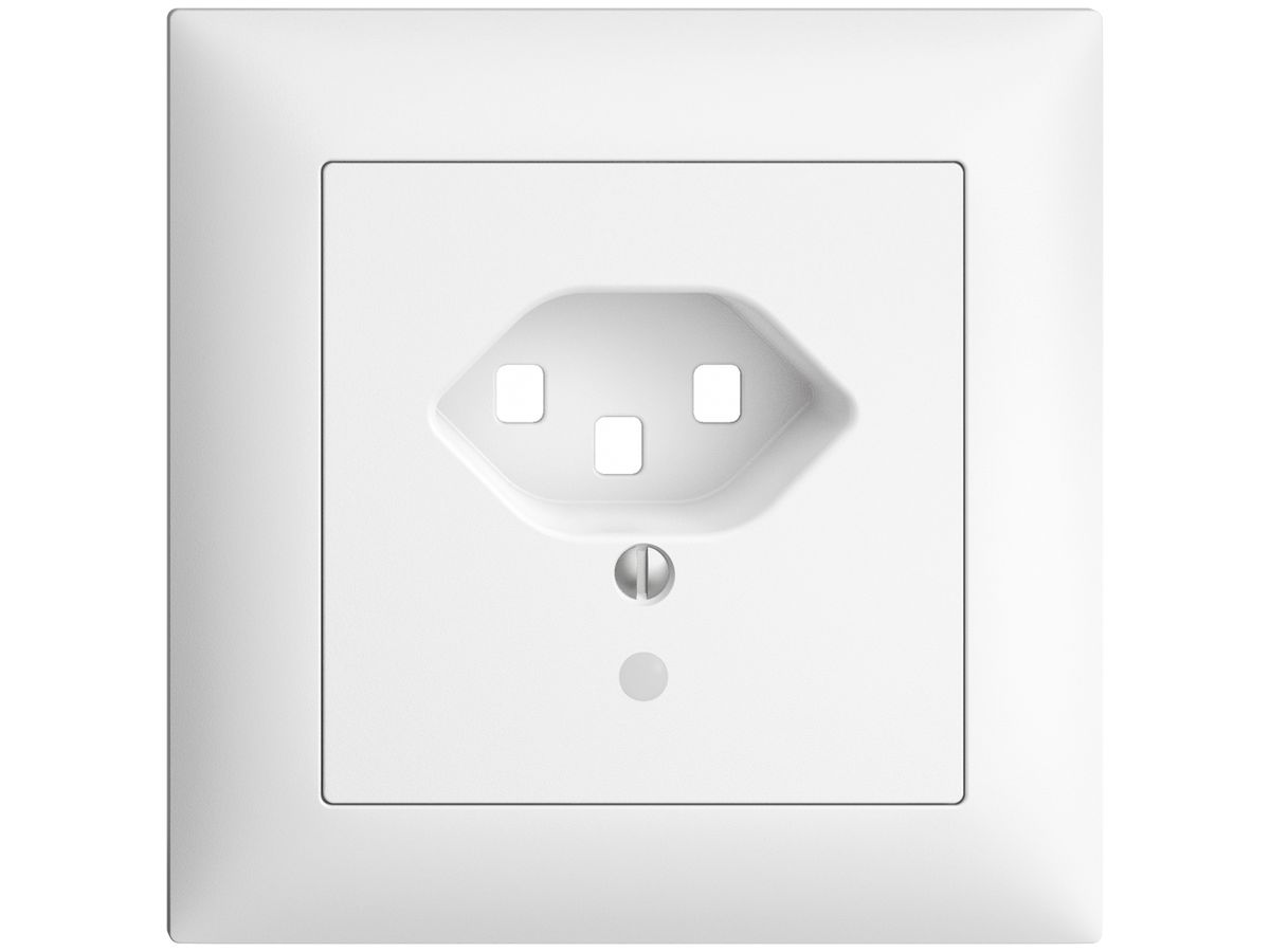 UP-Frontset EDIZIOdue T23 weiss 88×88mm mit Linse