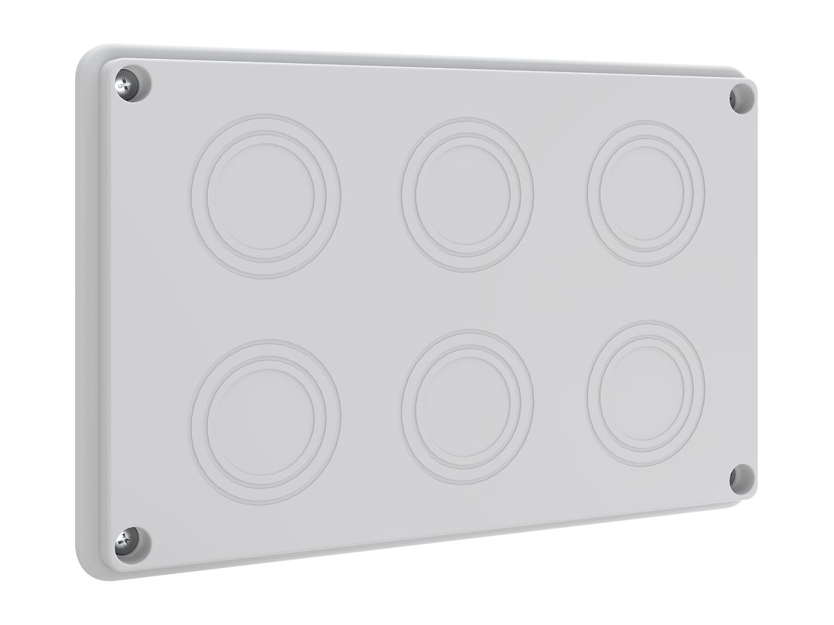 Kabeleinführungsplatte Schneider Electric Prisma XS 6×M50/40/32