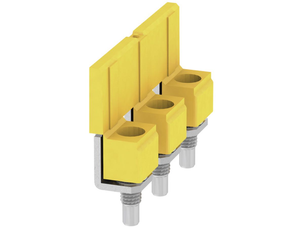 Querverbinder Weidmüller WQV 16N/3 geschraubt 3L Raster 11.9mm isoliert 57A gelb