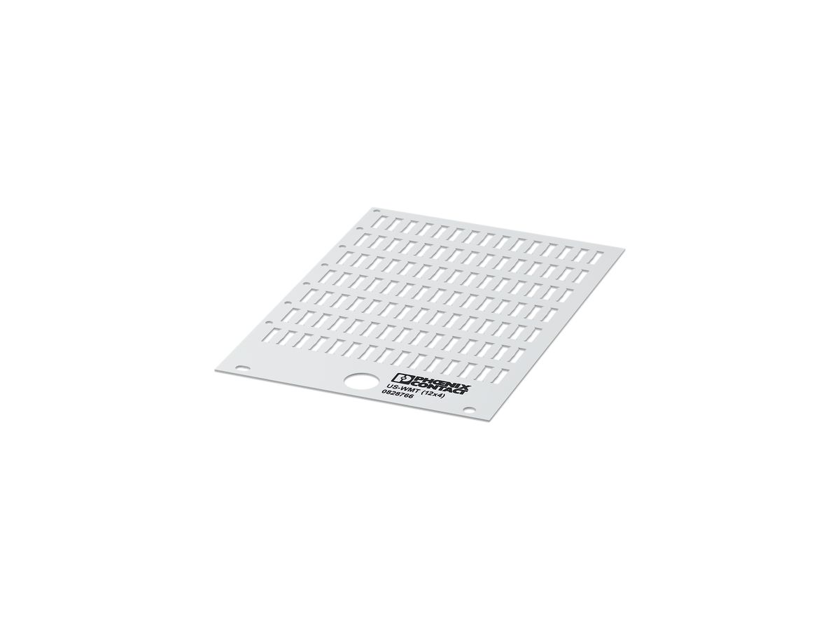 Bezeichnungskarte US-WMT 10mm für Kabelmarkierung 12×3.9mm