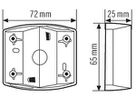 Ecksockel ESYLUX für MD 120/200, schwarz