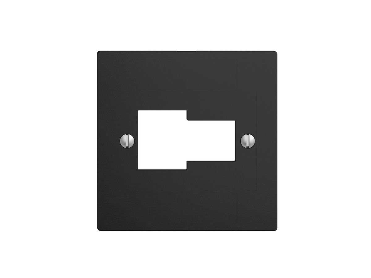 Frontplatte 1×TT,1×RJ45 schwarz ITplus ITM EDIZIOdue