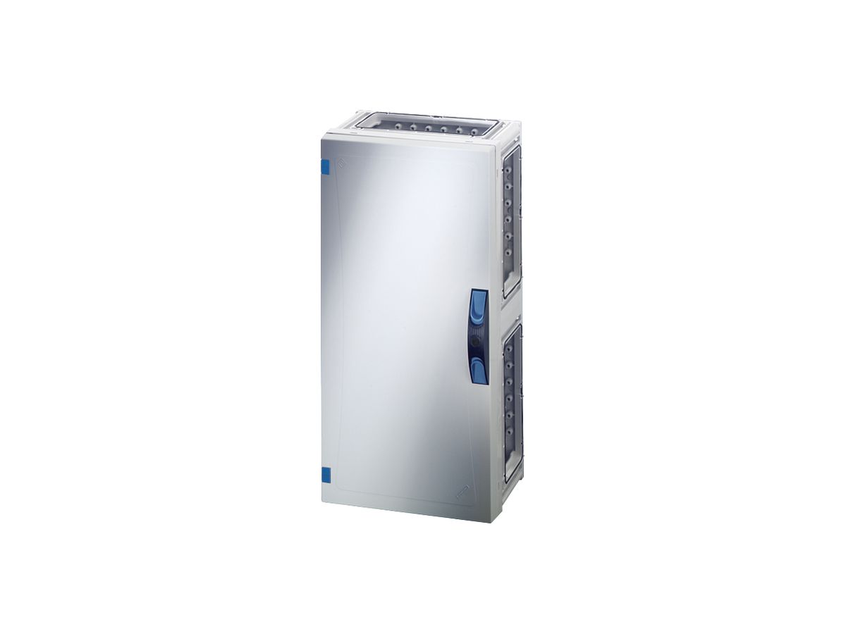 Apparategehäuse Hensel FP 0350 grau leer mit Türe offen 270×540×186mm