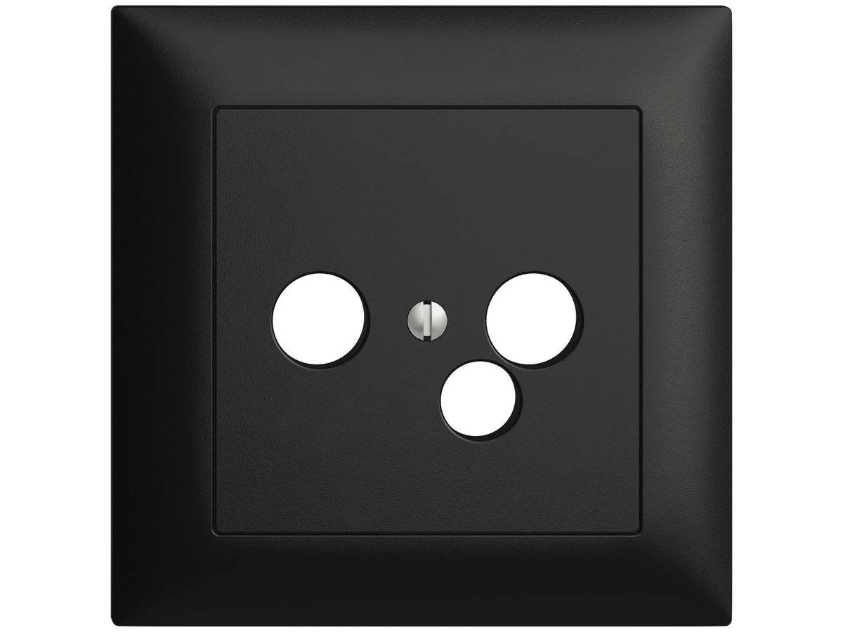 UP-Frontset EDIZIOdue schwarz 88×88mm