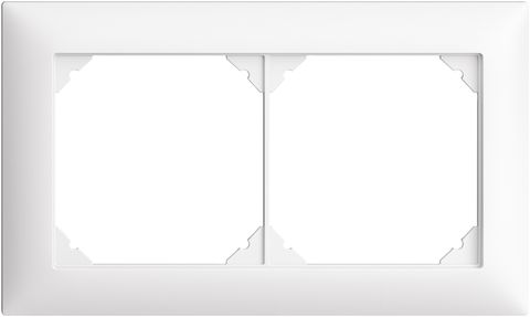 UP-Kopfzeile EDIZIOdue SNAPFIX® 1×2 horizontal 148×88mm weiss