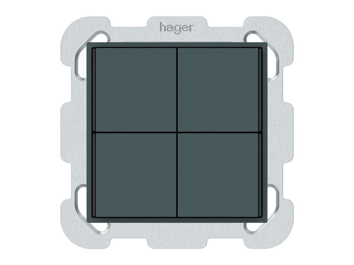 UP-Taster KNX KAL 4×Tasten 4×Betätigungspunkte LED anthrazit