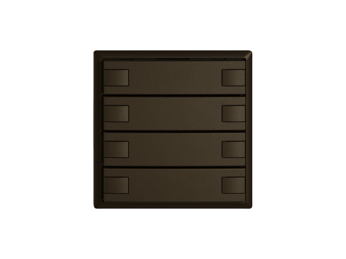 KNX-Taster RGB EDIZIO.liv SNAPFIX® Temperaturfüh.o.LED 4×Taste 2-Tbed.br