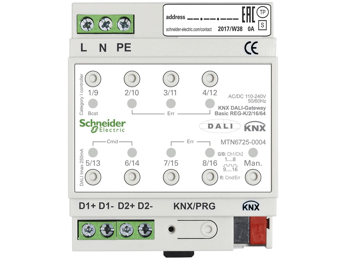 REG-Schnittstelle Schneider Electric Basic 2/16/64, KNX/DALI