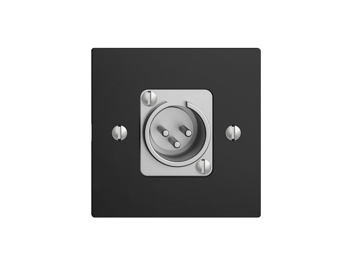 UP-Dose mit XLR-Stecker EDIZIOdue schwarz