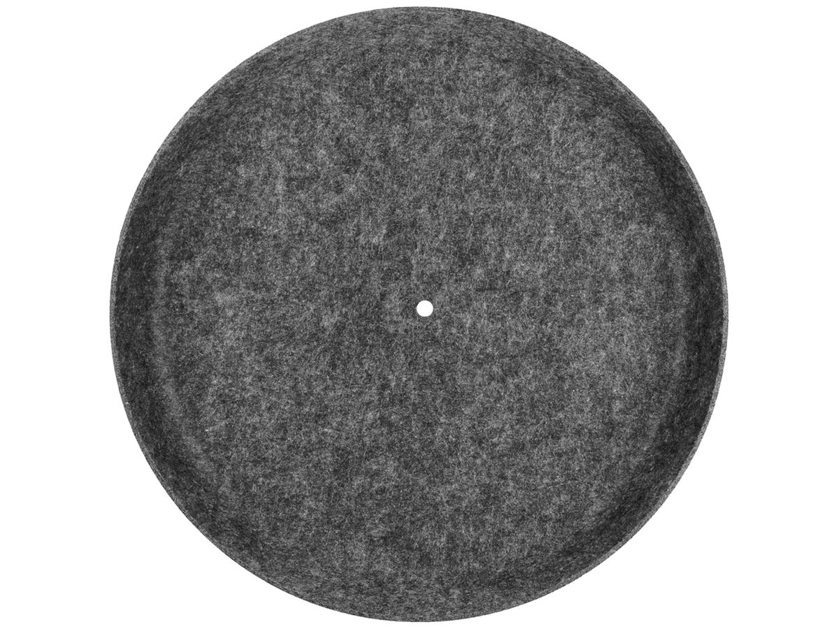 Leuchtenschirm SLV GRIP FLAT rund gerade Filz Ø500×62mm anthrazit unifarbig