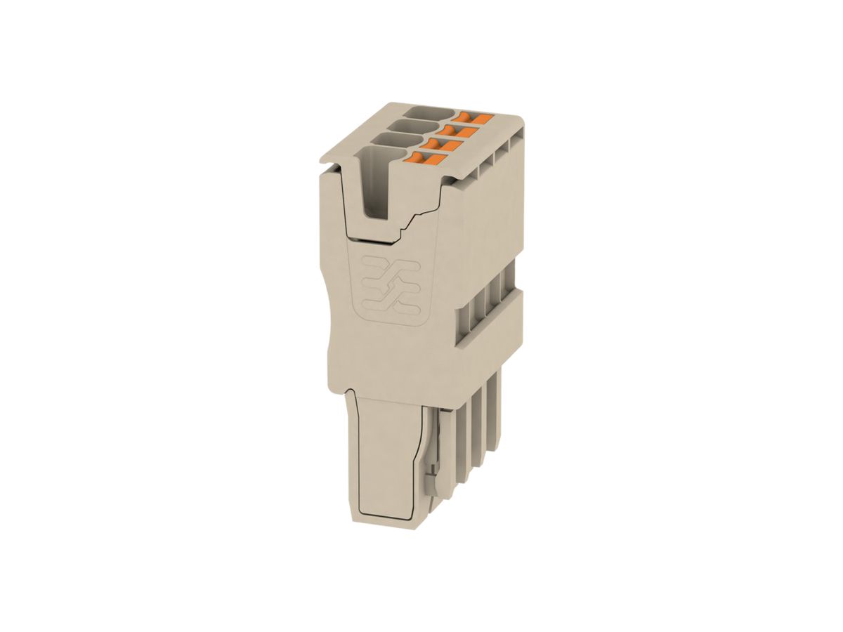 Stecker Weidmüller APG 2.5mm² 4L beige