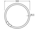 LED-Röhre LEDVANCE EXTERNAL 2GX13 33V 21.5W 2900lm 830 300mm mattiert