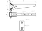 Ausleger Bettermann AWV 41 FT 410mm verstellbar tauchfeuerverzinkt