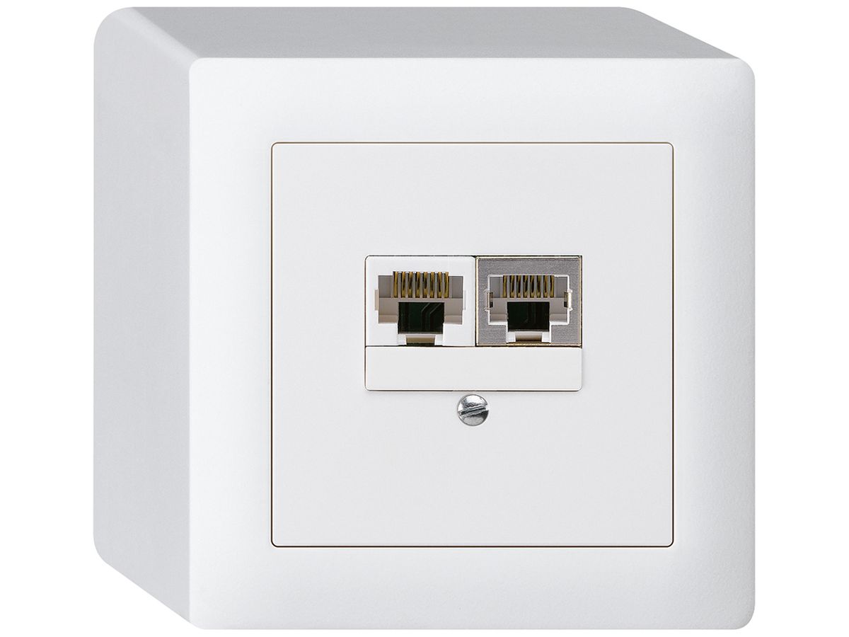 AP-Dose kallysto 2×RJ45s+u getrennt weiss