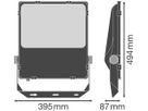 LED-Strahler LEDVANCE FLOODLIGHT PFM SYM 60, 200W 4000K 28000lm IP66 schwarz