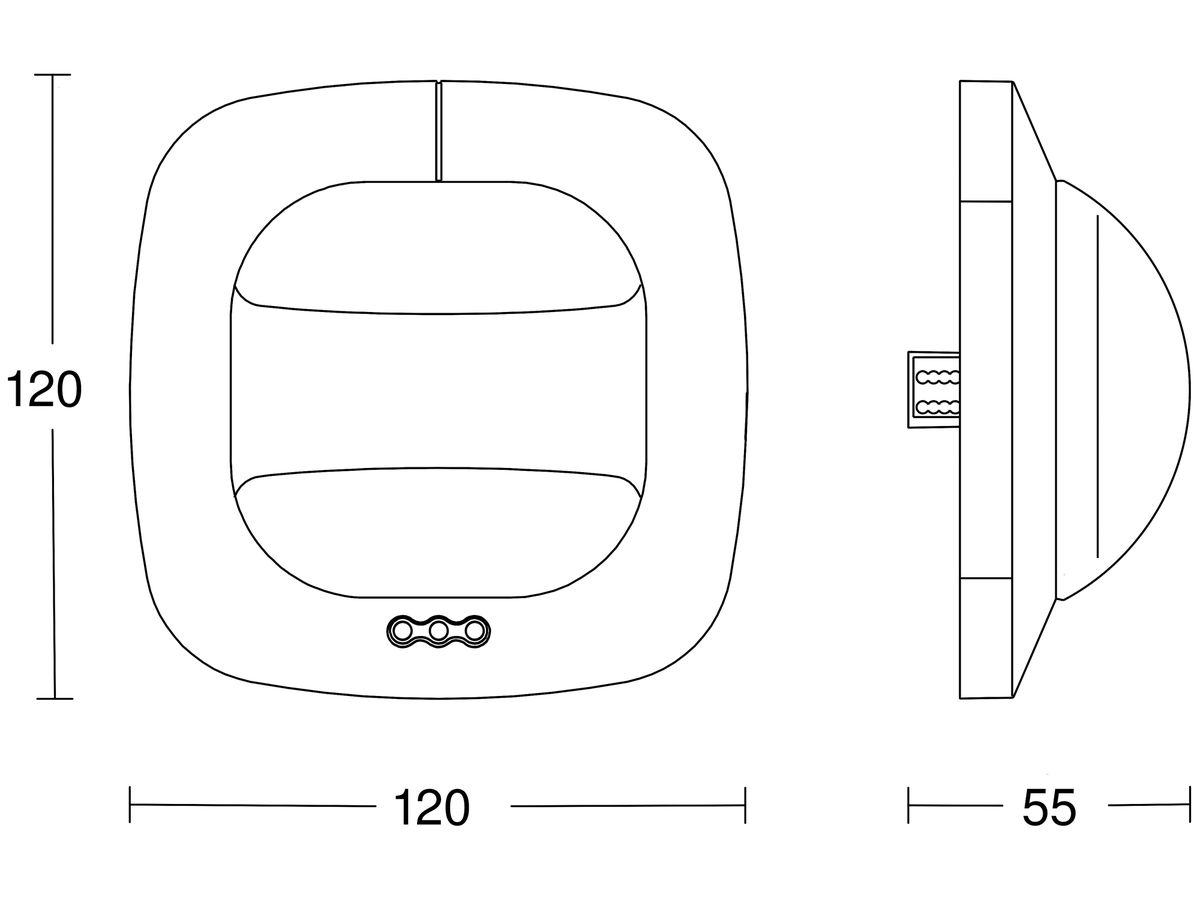 EB-Präsenzmelder Steinel Dual HF DALI-2 APC 360° h=2.8m 20m×3m