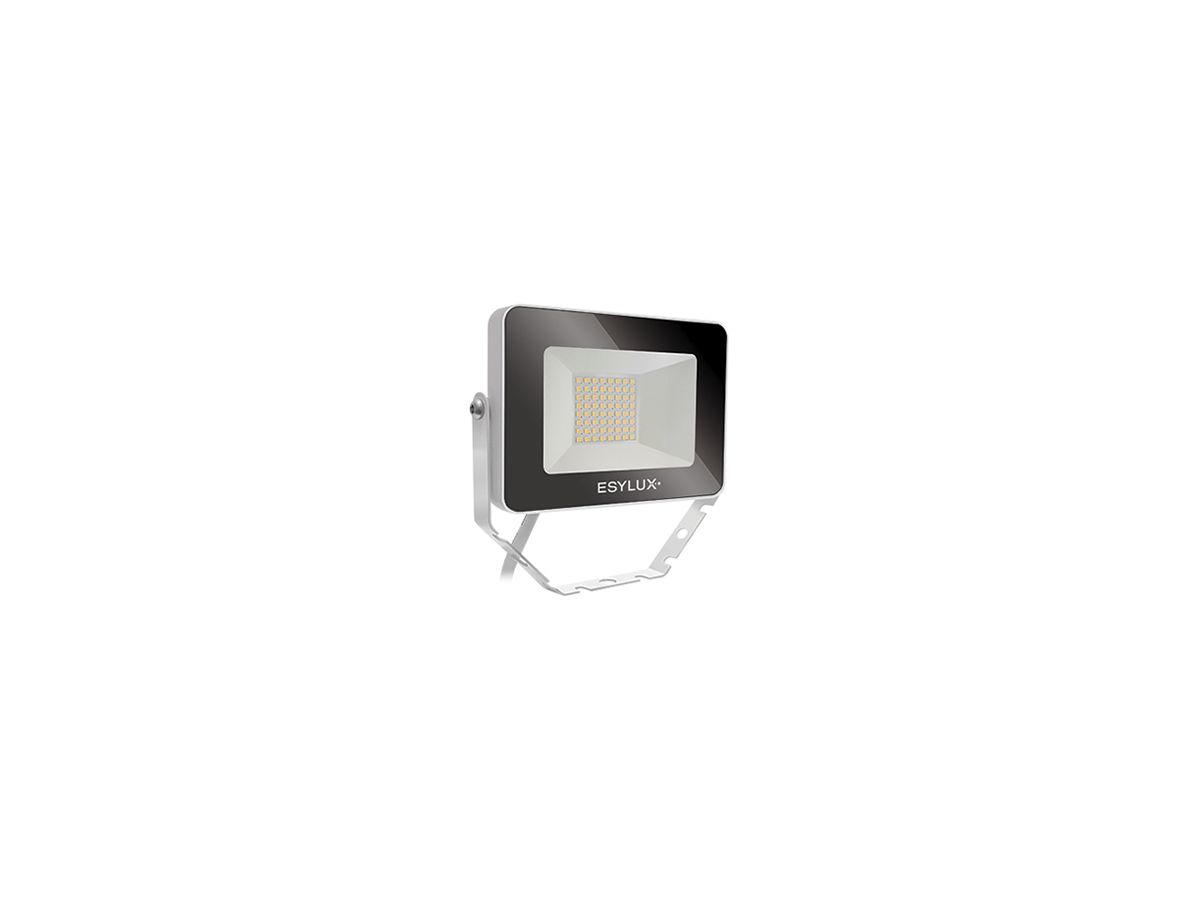 LED-Strahler ESYLUX OFL BASIC, 10W 3000K 1000lm 148×28×100mm IP65, weiss