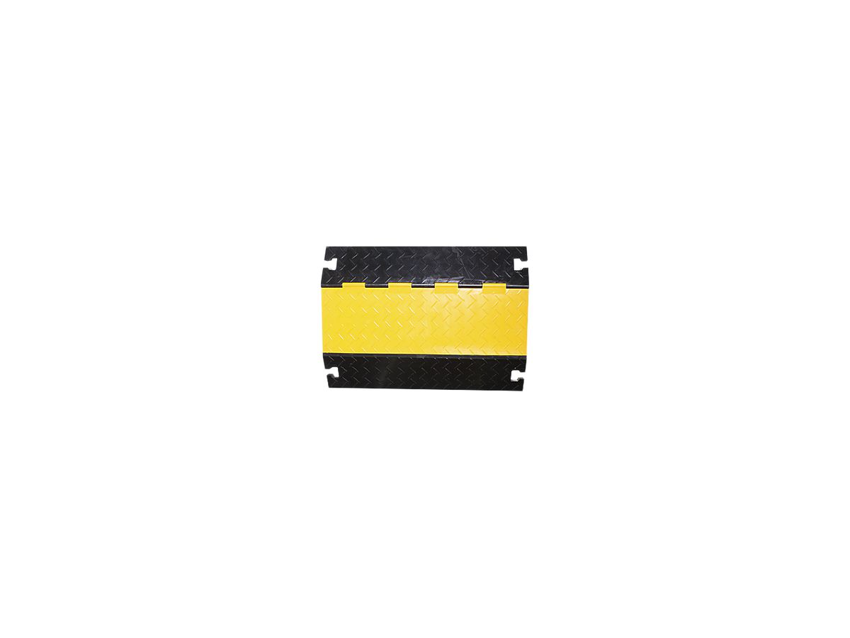 Kabelbrücke Demelectric Protector Rubber 4-Kanal 800×590×78 gelb/schwarz