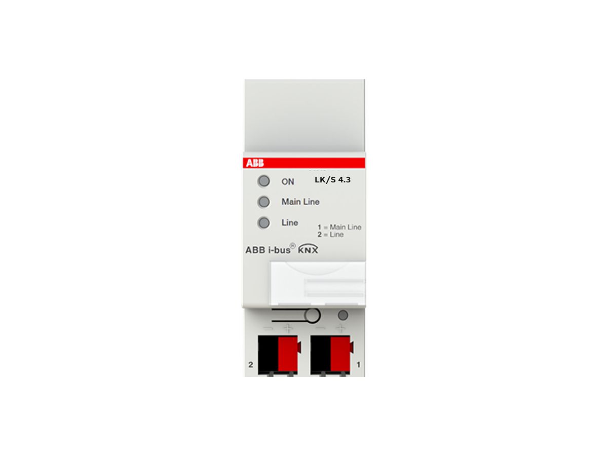 REG-Linien-/Bereichskoppler ABB LK/S 4.3, KNX Data Secure, 2TE