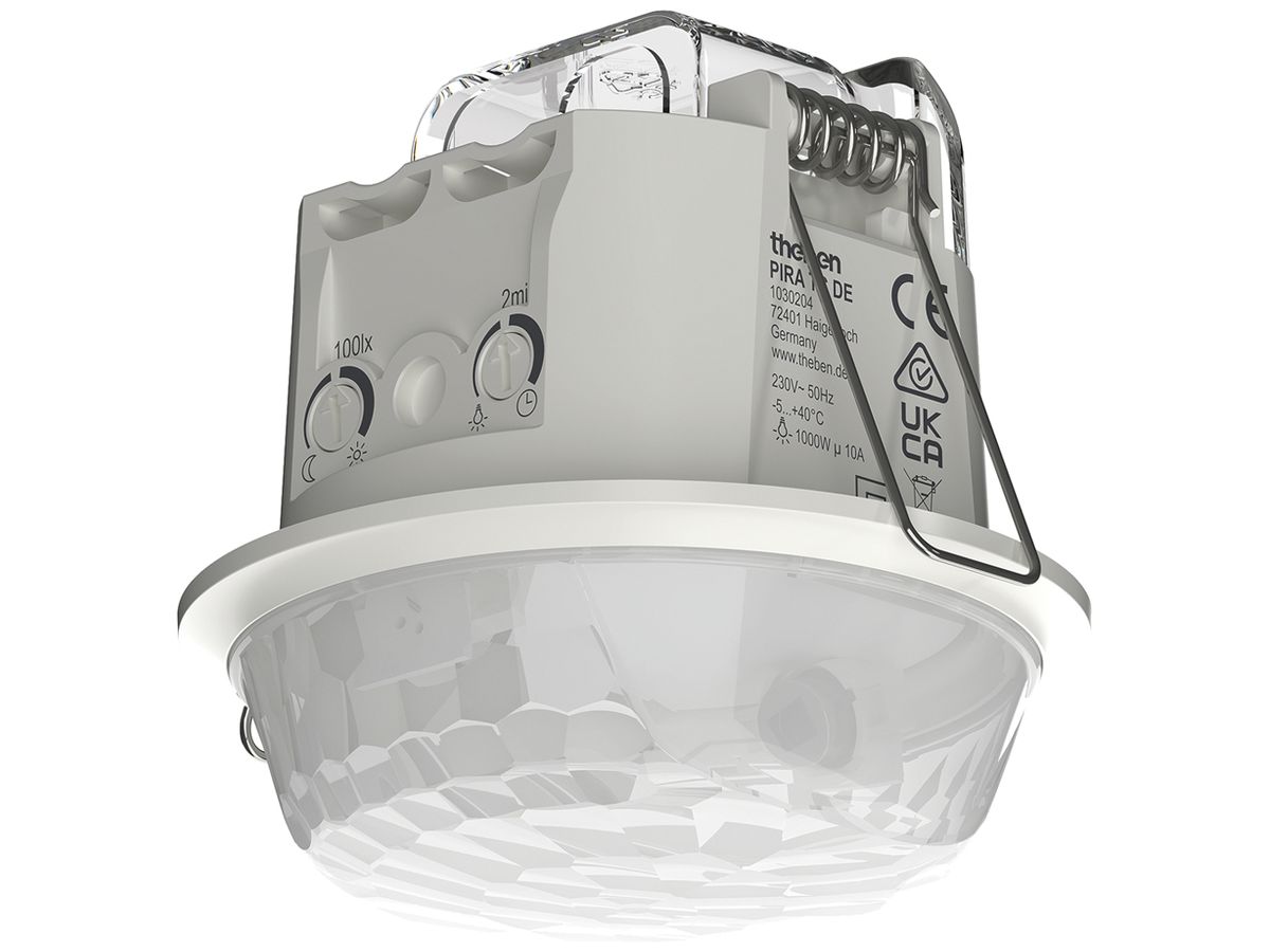 EB-Bewegungsmelder Theben PIRA TC DE PIR 230V 1000W 360° IP21 weiss