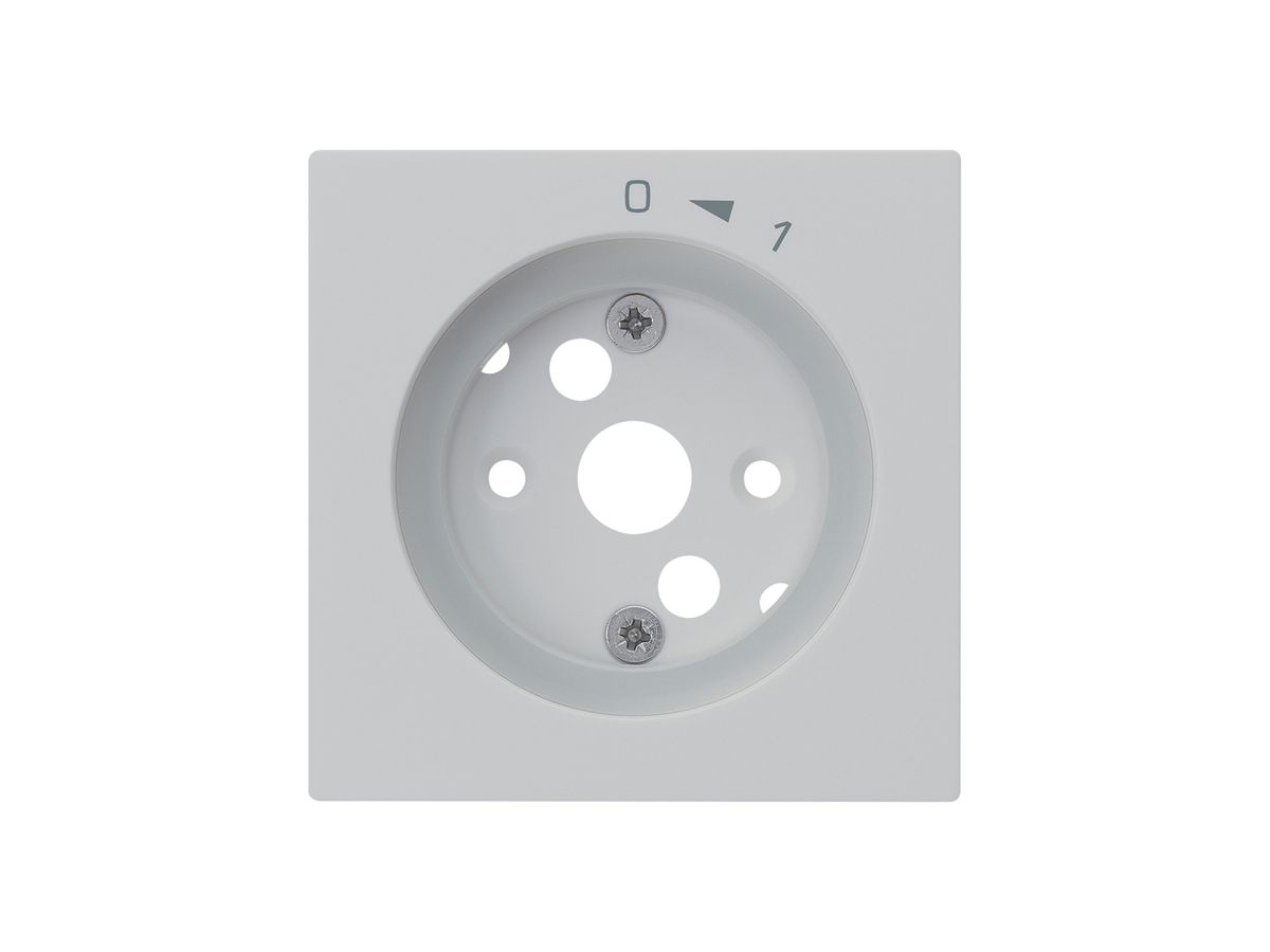 Frontplatte kallysto 0<-1 60×60mm für SchwenkTaster hellgrau