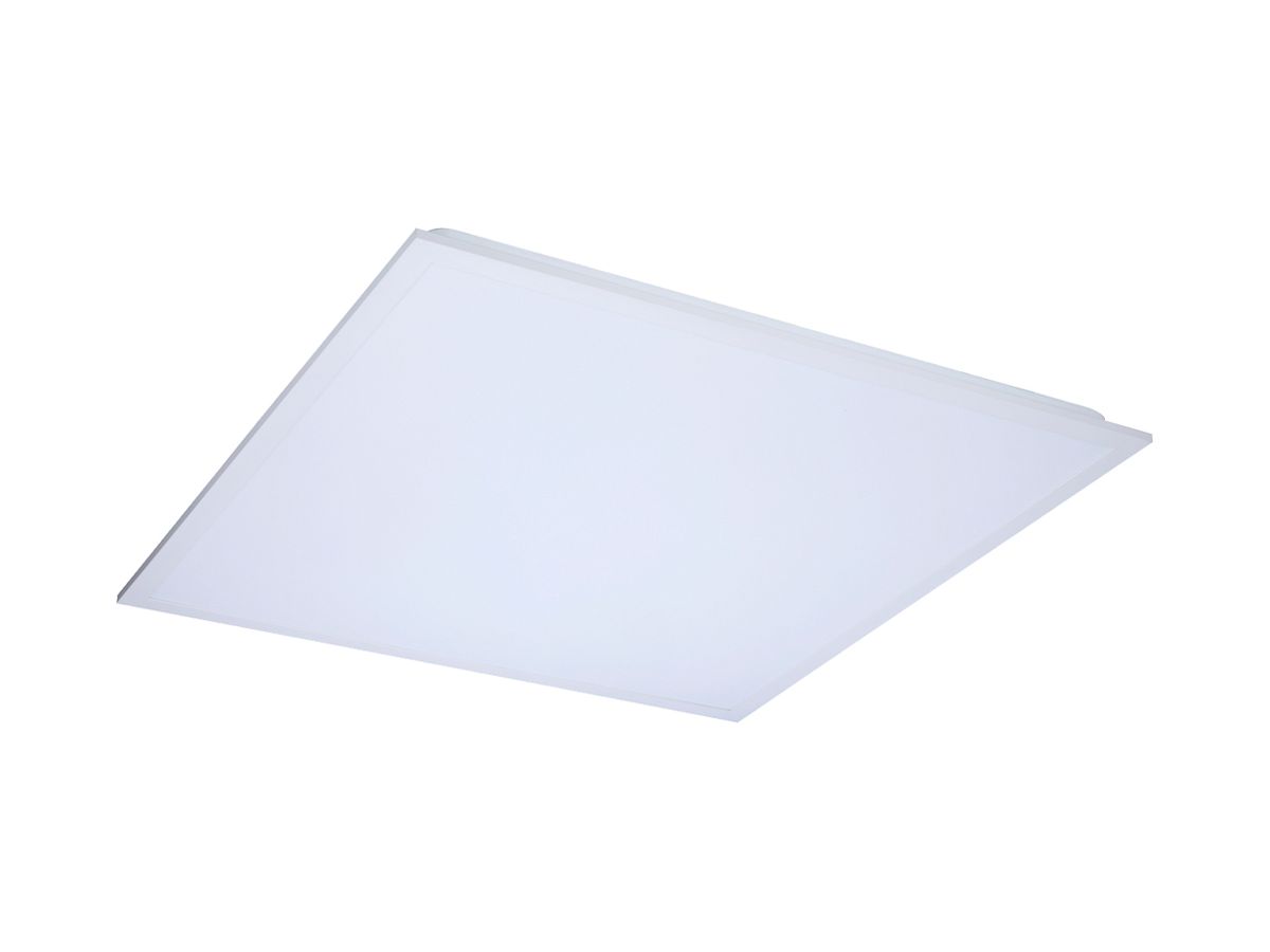 LED-Panelleuchte Sylvania Quantum 28W 4300lm 3000K IP54 DIM 595×595 weiss