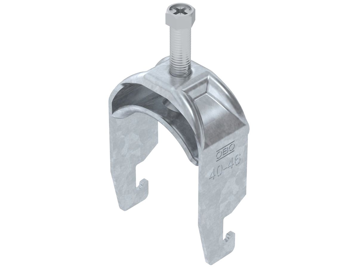 Schnellverleger BET 2056 U-Fuss Metall 40…46mm 1×Kabel Stahl tfZn