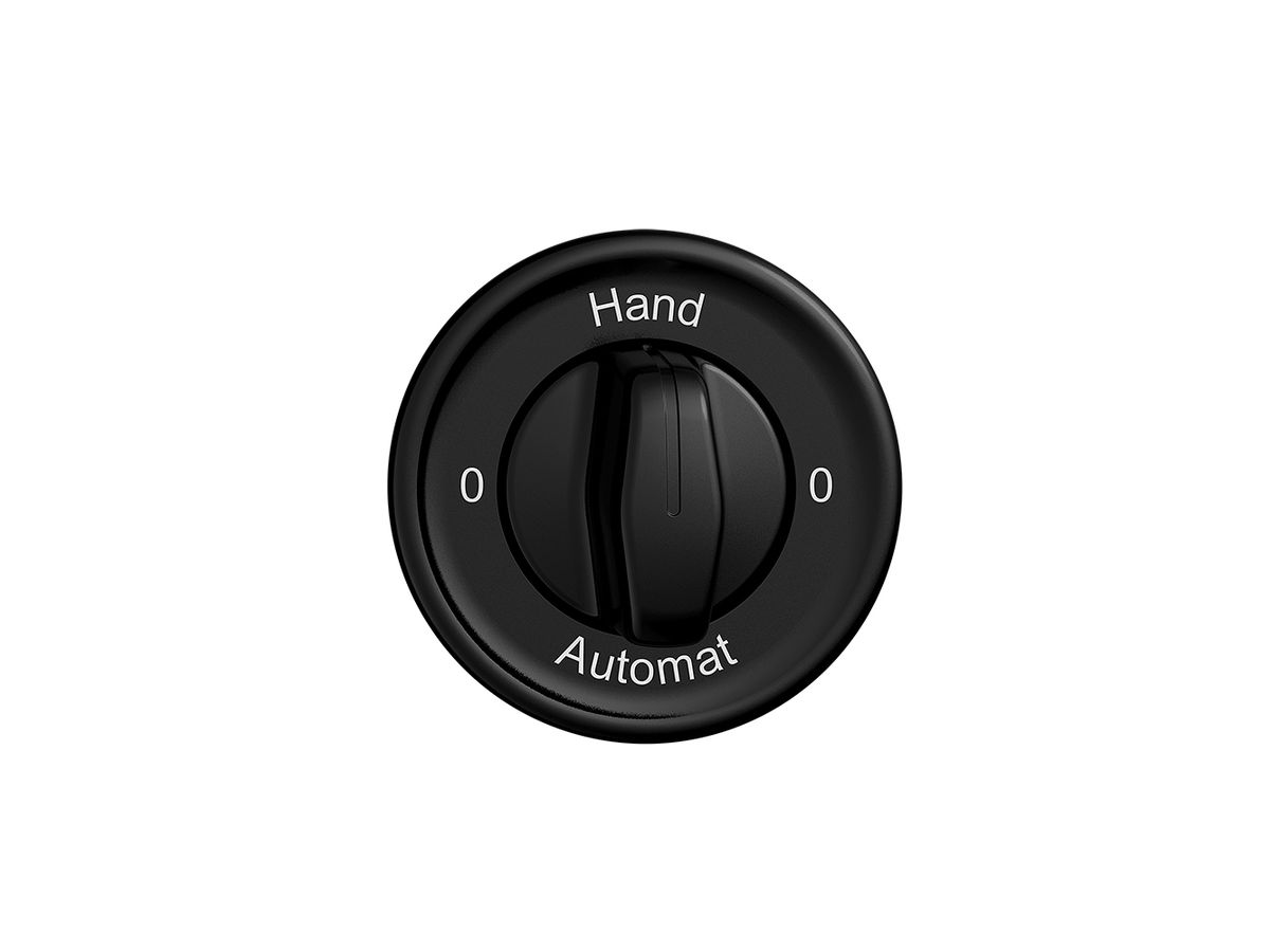 Frontset 0-Hand-0-Automat STANDARDdue schwarz, für Drehschalter