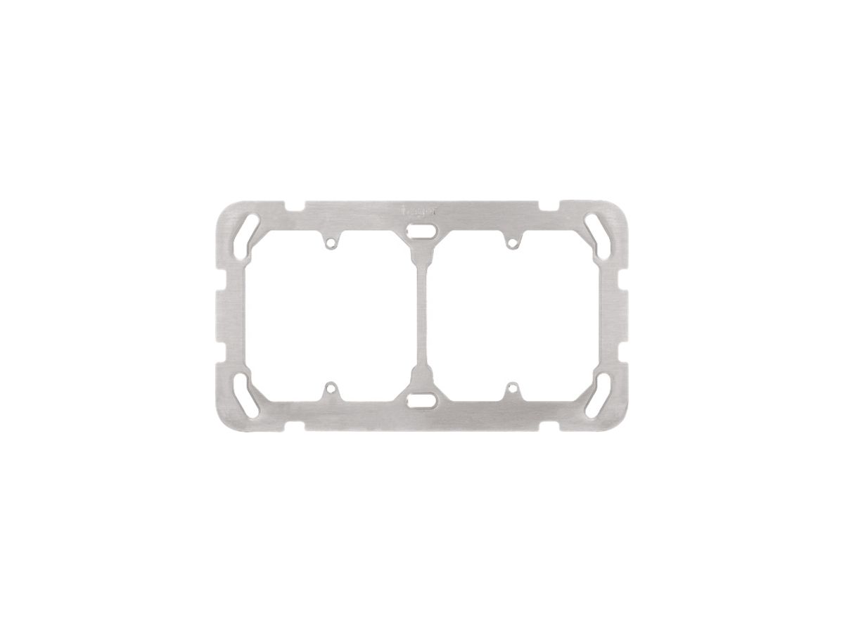 Befestigungspl. I-I Hager horiz.77×137mm für 2×FA6/M3/XLR