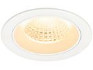 EB-LED-Deckenleuchte SLV NUMINOS M 12W 1800lm 3000K WB DALI DIM Ø105×68mm ws