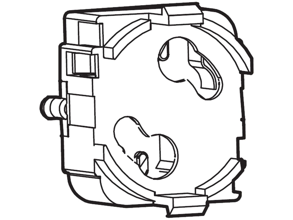 Startersockel rechteckig steckbar